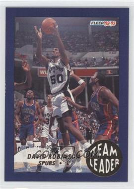 1992-93 Fleer - Team Leaders #24 - David Robinson