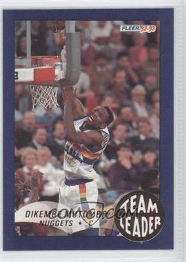 1992-93 Fleer - Team Leaders #7 - Dikembe Mutombo