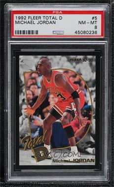 1992-93 Fleer - Total D #5.1 - Michael Jordan [PSA 8 NM‑MT]