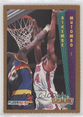 1992-93 Fleer Slam Dunk Sheet - [Base] - Singles #_DIMU - Dikembe Mutombo