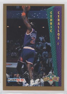 1992-93 Fleer Tony's Pizza - [Base] #_CECE - Cedric Ceballos