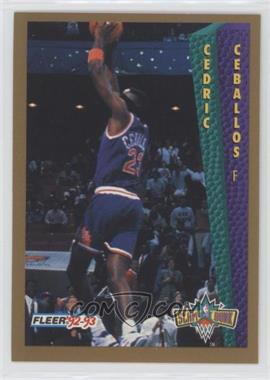 1992-93 Fleer Tony's Pizza - [Base] #_CECE - Cedric Ceballos