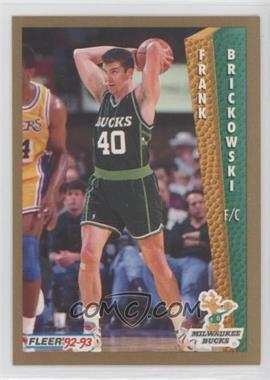 1992-93 Fleer Tony's Pizza - [Base] #_FRBR - Frank Brickowski