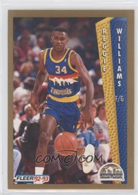 1992-93 Fleer Tony's Pizza - [Base] #_REWI - Reggie Williams