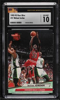 1992-93 Fleer Ultra - [Base] #27 - Michael Jordan [CSG 10 Gem Mint]