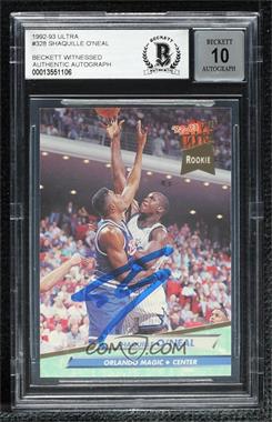 1992-93 Fleer Ultra - [Base] #328 - Shaquille O'Neal [BAS BGS Authentic]