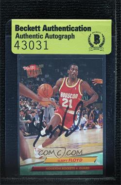 1992-93 Fleer Ultra - [Base] #69 - Sleepy Floyd [BAS Authentic]