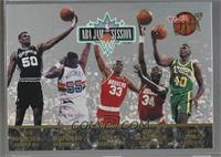 David Robinson, Dikembe Mutombo, Otis Thorpe, Hakeem Olajuwon, Shawn Kemp, Char…