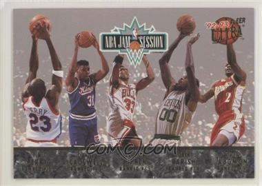 1992-93 Fleer Ultra - NBA Jam Session #SHEE.2 - Tim Perry, Duane Causwell, Scottie Pippen, Robert Parish, Stacey Augmon, Michael Jordan, Karl Malone, John Williams, Horace Grant, Orlando Woolridge