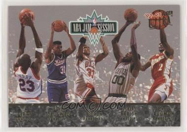 1992-93 Fleer Ultra - NBA Jam Session #SHEE.2 - Tim Perry, Duane Causwell, Scottie Pippen, Robert Parish, Stacey Augmon, Michael Jordan, Karl Malone, John Williams, Horace Grant, Orlando Woolridge