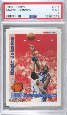 1992-93 NBA Hoops - [Base] #309 - Magic Johnson [PSA 9 MINT]