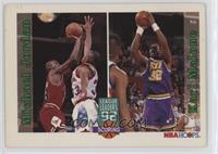 Michael Jordan, Karl Malone [EX to NM]