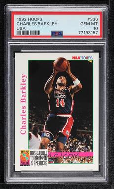 1992-93 NBA Hoops - [Base] #336 - Charles Barkley [PSA 10 GEM MT]