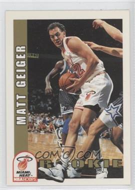 1992-93 NBA Hoops - [Base] #412 - Matt Geiger
