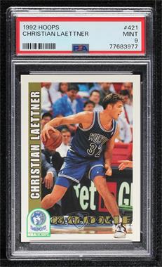 1992-93 NBA Hoops - [Base] #421 - Christian Laettner [PSA 9 MINT]