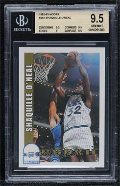 1992-93 NBA Hoops - [Base] #442 - Shaquille O'Neal [BGS 9.5 GEM MINT]