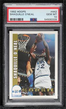 1992-93 NBA Hoops - [Base] #442 - Shaquille O'Neal [PSA 10 GEM MT]