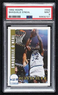 1992-93 NBA Hoops - [Base] #442 - Shaquille O'Neal [PSA 9 MINT]