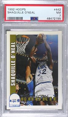 1992-93 NBA Hoops - [Base] #442 - Shaquille O'Neal [PSA 7 NM]