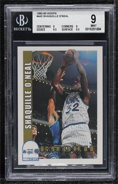 1992-93 NBA Hoops - [Base] #442 - Shaquille O'Neal [BGS 9 MINT]