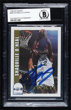 1992-93 NBA Hoops - [Base] #442 - Shaquille O'Neal [BAS BGS Authentic]