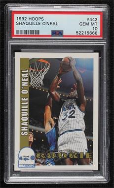 1992-93 NBA Hoops - [Base] #442 - Shaquille O'Neal [PSA 10 GEM MT]