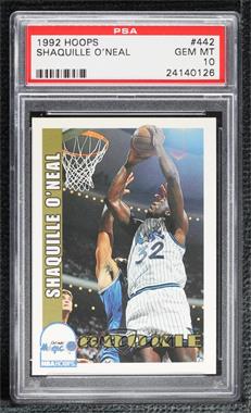 1992-93 NBA Hoops - [Base] #442 - Shaquille O'Neal [PSA 10 GEM MT]