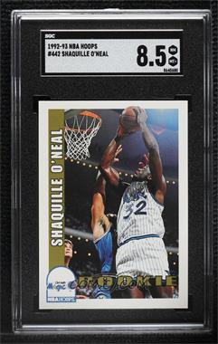 1992-93 NBA Hoops - [Base] #442 - Shaquille O'Neal [SGC 8.5 NM/Mt+]