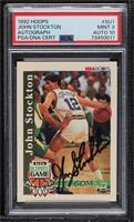 John Stockton (Autograph) [PSA 9 MINT]