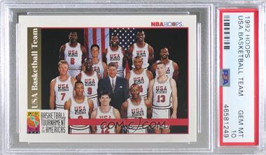 1992-93 NBA Hoops - [Base] #USBT.1 - USA Basketball Team [PSA 10 GEM MT]
