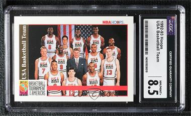 1992-93 NBA Hoops - [Base] #USBT.1 - USA Basketball Team [CGC 8.5 NM/Mint+]