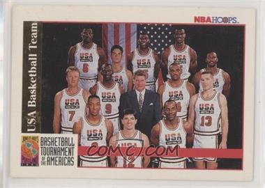 1992-93 NBA Hoops - [Base] #USBT.1 - USA Basketball Team [EX to NM]