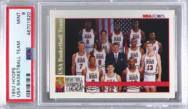 1992-93 NBA Hoops - [Base] #USBT.1 - USA Basketball Team [PSA 9 MINT]