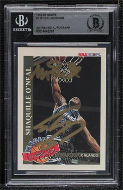 1992-93 NBA Hoops - Magic's All-Rookie Team #1 - Shaquille O'Neal [BAS BGS Authentic]