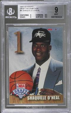 1992-93 NBA Hoops - NBA Draft #A - Shaquille O'Neal [BGS 9 MINT]