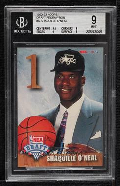 1992-93 NBA Hoops - NBA Draft #A - Shaquille O'Neal [BGS 9 MINT]