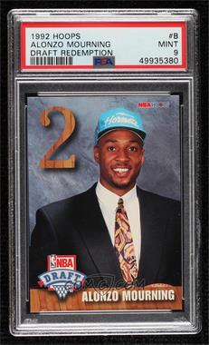 1992-93 NBA Hoops - NBA Draft #B - Alonzo Mourning [PSA 9 MINT]