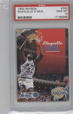 1992-93 Skybox - [Base] #382 - Shaquille O'Neal [PSA 10 GEM MT]