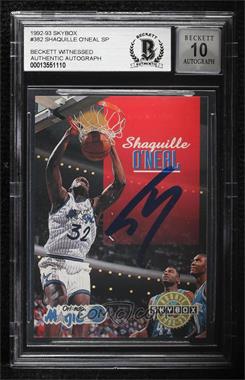 1992-93 Skybox - [Base] #382 - Shaquille O'Neal [BAS Authentic]