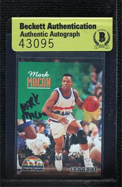 1992-93 Skybox - [Base] #63 - Mark Macon [BAS Authentic]