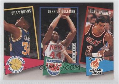 1992-93 Skybox - School Ties #ST8 - Billy Owens, Derrick Coleman, Rony Seikaly