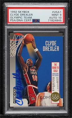 1992-93 Skybox - The Road to Gold #USA1 - Clyde Drexler [PSA/DNA 9 MINT]