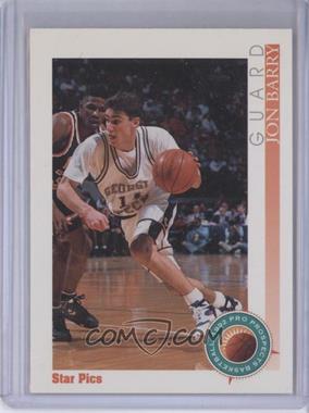 1992-93 Star Pics - [Base] - Autographs #44 - Jon Barry