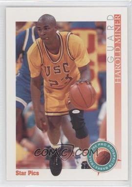 1992-93 Star Pics - [Base] - Autographs #84 - Harold Miner