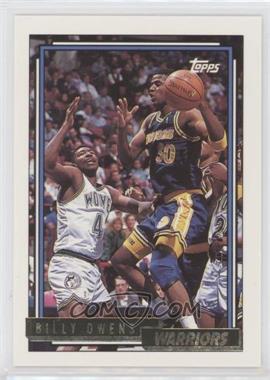1992-93 Topps - [Base] - Gold #129 - Billy Owens