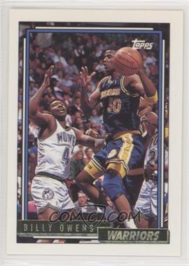 1992-93 Topps - [Base] - Gold #129 - Billy Owens