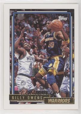 1992-93 Topps - [Base] - Gold #129 - Billy Owens