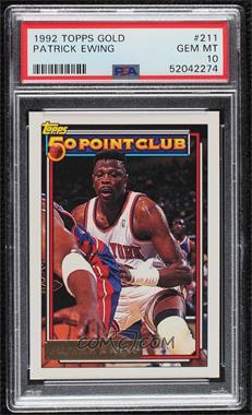 1992-93 Topps - [Base] - Gold #211 - Patrick Ewing [PSA 10 GEM MT]