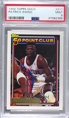 1992-93 Topps - [Base] - Gold #211 - Patrick Ewing [PSA 9 MINT]