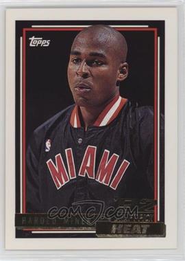 1992-93 Topps - [Base] - Gold #278 - Harold Miner